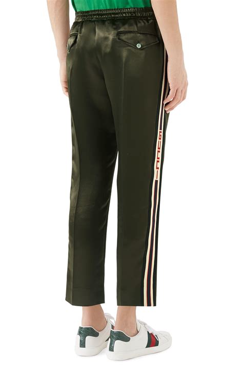 gucci sweatpants green and red|gucci track pants aliexpress.